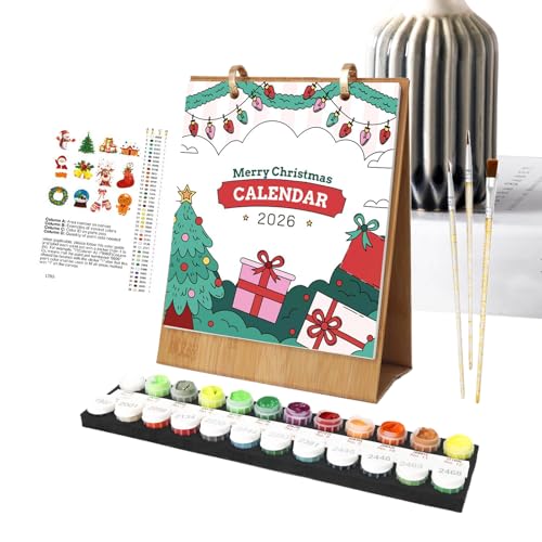 Kalender 2026 – Digitaler handgefertigter Ölgemälde-Malkalender mit Pinseln, Acrylfarbe, multifunktionale Themen-Ornamente, interaktiver Malspaß, geeignet für Familienurlaub Kalender 2026 – Digitaler handgefertigter Ölgemälde-Malkalender mit Pinseln, Acrylfarbe, multifunktionale Themen-Ornamente, interaktiver Malspaß, geeignet für Familienurlaub von Generisch