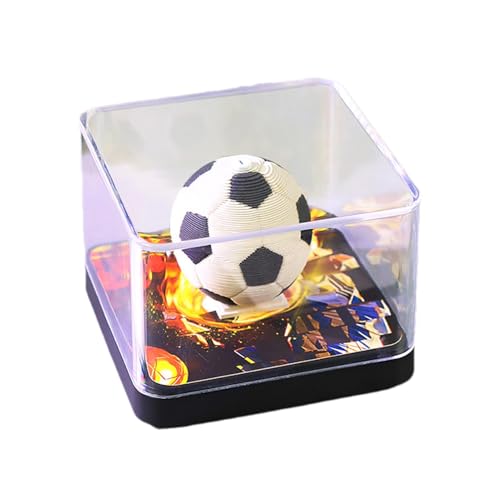 Kalender Mit Papierskulpturen Für Fußball-Tassen, Verzierungen Für Künstlerische Erinnerungen | Notizblock 3D-Modell | Handgerissene Baupapierkunst Für Studio, Wohnzimmer von Generisch