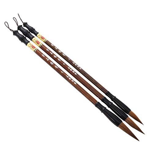 Kalligraphie-Pinsel, Kalligraphie-Pinsel, traditioneller chinesischer Pinsel, Kalligraphiezubehör, Größe L/M/S, 3 Stück/Set, hervorragende Qualität und kreative Haltbarkeit Kalligraphie-Pinsel, Kalligraphie-Pinsel, traditioneller chinesischer Pinsel, Kalligraphiezubehör, Größe L/M/S, 3 Stück/Set, hervorragende Qualität und kreative Haltbarkeit von Generisch