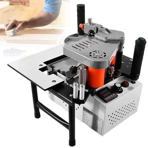 Kantenanleimmaschine für gerade und gebogene Kanten, doppelseitige Klebstoffbeschichtung, einstellbare Geschwindigkeit 2–6 m/min, ideal für Möbelherstellung und Dekoration Kantenanleimmaschine für gerade und gebogene Kanten, doppelseitige Klebstoffbeschichtung, einstellbare Geschwindigkeit 2–6 m/min, ideal für Möbelherstellung und Dekoration von Generisch