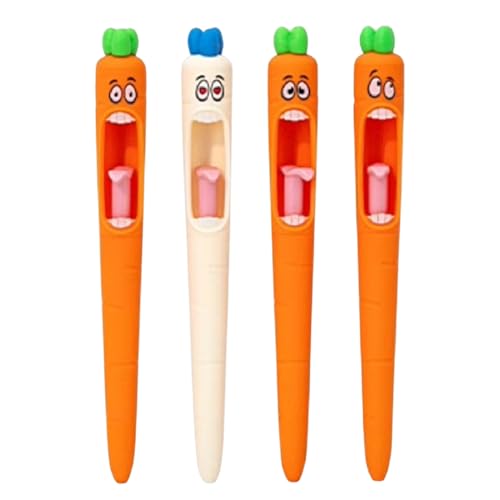 Karotten-Tintenstift - Lustiges Schreibangebot-Werkzeug, Gemüseform-Bürowerkzeug | Gel-Stift Für Schuljournaling Zeichnung Lehrer Studenten Creative Station von Generisch