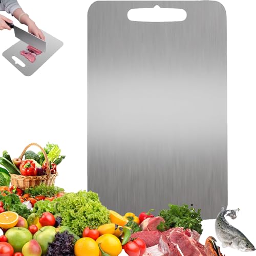 Katuchef Titan-Schneidebrett, 100% reines für die Küche, Katu Chef Titan-Schneidebretter für die Küche für Gemüse und Fleisch, einfach zu verstauen, Katuchef-Schneidebrett (L) von Generisch