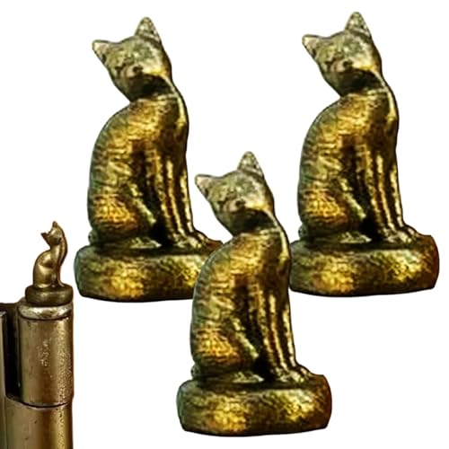 Katze Scharnier Kopf, 3Pieces Katze Gargoyle Magent Tür Scharnier Home Decoration, Katze Scharnier Kappen Dekorative Topper Magnetisch, Katze Vintage Tür Scharnier Pin Topper, Katze Tür Scharnier Katze Scharnier Kopf, 3Pieces Katze Gargoyle Magent Tür Scharnier Home Decoration, Katze Scharnier Kappen Dekorative Topper Magnetisch, Katze Vintage Tür Scharnier Pin Topper, Katze Tür Scharnier von Generisch
