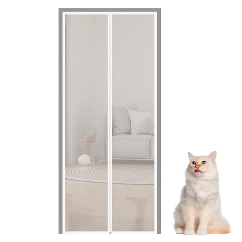 Katzenschutztür – Katzensicheres Netz mit Klebehalterung | Verstärkte Barriere für Tür, Küche, Schlafzimmer, Flur | Magnetverschluss Haustierschutz für Wohnung, Balkon, Terrasse | Kratzfester Katzenschutztür – Katzensicheres Netz mit Klebehalterung | Verstärkte Barriere für Tür, Küche, Schlafzimmer, Flur | Magnetverschluss Haustierschutz für Wohnung, Balkon, Terrasse | Kratzfester von Generisch
