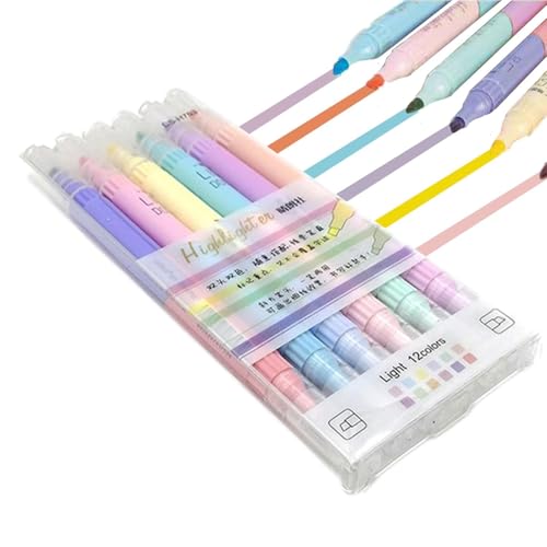 Keine Blutungen, Stifte und Highlighters Set - Schullieferungen doppelte ästhetische Stifte - Niedliche Briefpapier bunte Schreibmarkierungen zum Malen von Graffiti -Kunsthandwerk Keine Blutungen, Stifte und Highlighters Set - Schullieferungen doppelte ästhetische Stifte - Niedliche Briefpapier bunte Schreibmarkierungen zum Malen von Graffiti -Kunsthandwerk von Generisch