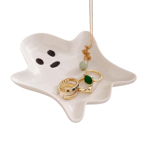 Keramik-Geisterteller – Geisterförmige Keramik-Süßigkeitenschale | Halloween-Servierschalen | Keramik niedliche Geisterteller | saisonale Dekoration für Wohnzimmer, Schminktisch, Schlafzimmer Keramik-Geisterteller – Geisterförmige Keramik-Süßigkeitenschale | Halloween-Servierschalen | Keramik niedliche Geisterteller | saisonale Dekoration für Wohnzimmer, Schminktisch, Schlafzimmer von Generisch