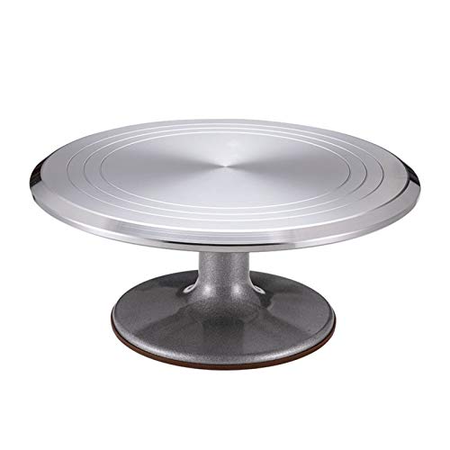 Keramikscheibe aus Aluminiumlegierung, 30,5 cm, zum Dekorieren und Formen von Kuchen, rutschfester Drehteller mit glatter Drehung, ideal für Künstler und Bäcker Keramikscheibe aus Aluminiumlegierung, 30,5 cm, zum Dekorieren und Formen von Kuchen, rutschfester Drehteller mit glatter Drehung, ideal für Künstler und Bäcker von Generisch