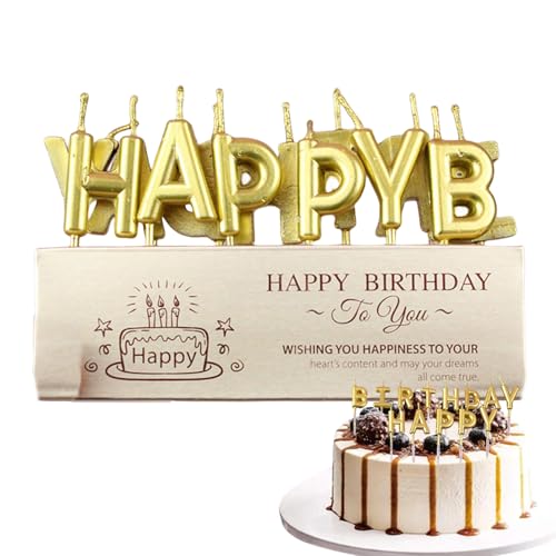 Kerze mit goldenem Buchstaben, Kerzen mit Buchstaben für Kuchen | Topper für Kuchen Buchstaben | Feiern Kerzen Buchstaben Spezielles Design gesunder Buchstaben für die Feier zum Jubiläum Kerze mit goldenem Buchstaben, Kerzen mit Buchstaben für Kuchen | Topper für Kuchen Buchstaben | Feiern Kerzen Buchstaben Spezielles Design gesunder Buchstaben für die Feier zum Jubiläum von Generisch