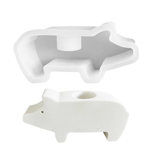 Kerzen-Silikonform - 4,53 x 2,36 Zoll Kerzenform Epoxidharz Formen | Gips Formen für die Herstellung von Kerzenständern, dekorative Form für Wohnkultur von Generisch