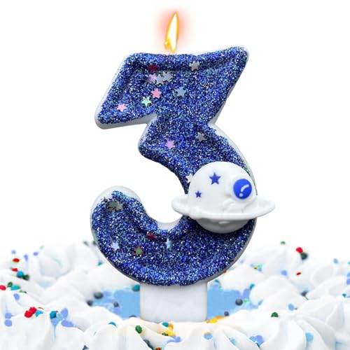 Kerzen mit Weltraumthema – Astronauten-Themenkerzen, Neuheit, Kuchendekoration, dekorative Kerzen, Gilitery Space Thema, Geburtstagskuchen, Zahlenkerzen, Partyzubehör, Kuchendekoration für Freunde und Kerzen mit Weltraumthema – Astronauten-Themenkerzen, Neuheit, Kuchendekoration, dekorative Kerzen, Gilitery Space Thema, Geburtstagskuchen, Zahlenkerzen, Partyzubehör, Kuchendekoration für Freunde und von Generisch