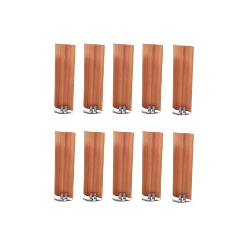 Kerzendocht-Set aus Holz, 8 x 3 cm, Kerzendochte mit Ständer, Kerzendochtkern für selbstgemachte Kerzenherstellung, 10 Stück Kerzendocht-Set aus Holz, 8 x 3 cm, Kerzendochte mit Ständer, Kerzendochtkern für selbstgemachte Kerzenherstellung, 10 Stück von Generisch