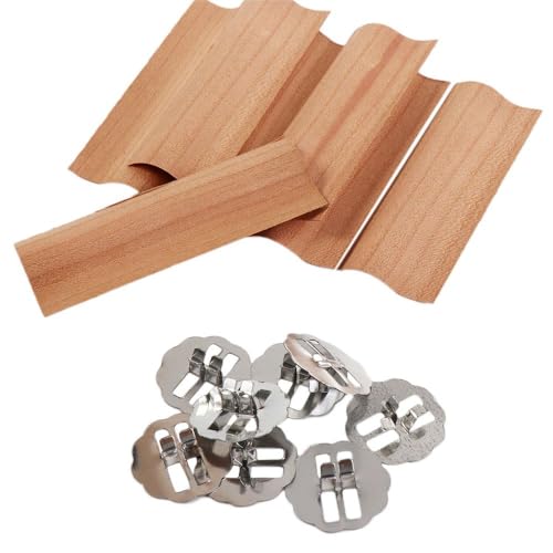 Kerzendochte aus Holz mit Halterungslasche, 3 cm breite Kerzenkerne mit Eisenständer, 10 Stück Kerzendochte aus Holz mit Halterungslasche, 3 cm breite Kerzenkerne mit Eisenständer, 10 Stück von Generisch