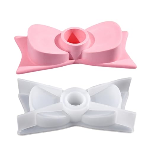 Kerzenständer Gießform Gießform für Kerzenhalter aus Harz | Bowtie Kerzenform Silikon Kerzenform | Kunsthandwerk Gießform für Beton Beton von Generisch