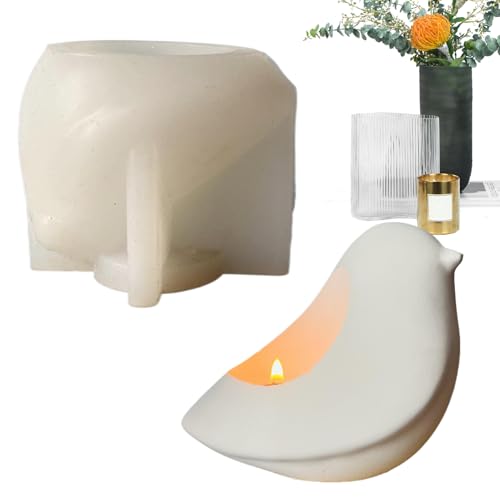 Kerzenständer Silikonform - Teelichthalter Form Vogel-Design,Wiederverwendbare Antihaft-Form Mit Leichter Entnahme Für Einsteiger Epoxidharz Beton Kunst Handwerk Kerzenständer Silikonform - Teelichthalter Form Vogel-Design,Wiederverwendbare Antihaft-Form Mit Leichter Entnahme Für Einsteiger Epoxidharz Beton Kunst Handwerk von Generisch