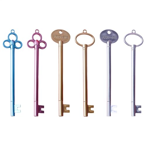 Key Roller Ball Stifte, kreative Gel -Tintenstifte, 6x Vintage Fine Point Kugelschreiber Schreibwaren, Süße Neuheit dekorative Schulschule für Schulparty Zeichnung Schreiben Key Roller Ball Stifte, kreative Gel -Tintenstifte, 6x Vintage Fine Point Kugelschreiber Schreibwaren, Süße Neuheit dekorative Schulschule für Schulparty Zeichnung Schreiben von Generisch