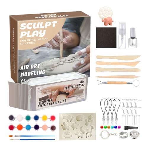 Kids Modeling Clay, Safe Soft Air Dry Clay, 12-Color Paint Set, Harmless c Craft Material, for Ceramic, Pottery, Painting, Valentines, Classroom, Outdoor, Family, Birthday Kids Modeling Clay, Safe Soft Air Dry Clay, 12-Color Paint Set, Harmless c Craft Material, for Ceramic, Pottery, Painting, Valentines, Classroom, Outdoor, Family, Birthday von Generisch
