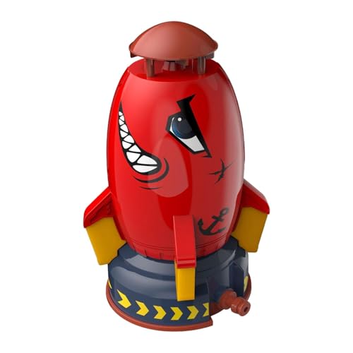 Kids Sprinkler - Outdoor Sprinkler Kinder, Wasser Sprinkler Spielzeugkinder | Raketenmodellierung Wirbelspinnsprinkler, Outdoor -Wasserspraysprinkler für Kinder Kleinkinder, Spritzspaß für Sommertage von Generisch