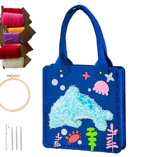 Kinder-Tragetasche, handgefertigte Einkaufstasche, wiederverwendbare Vlies-Tragetasche, Bastelset für Nähen, Aufbewahrung, Sommer, Kindergarten, Reisen, Einkaufen Kinder-Tragetasche, handgefertigte Einkaufstasche, wiederverwendbare Vlies-Tragetasche, Bastelset für Nähen, Aufbewahrung, Sommer, Kindergarten, Reisen, Einkaufen von Generisch