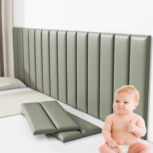 Kinder-Wandpolsterung aus PU-Leder, 23 x 70 cm, Dunkelgrau, 20 Stück, zum Abziehen und Aufkleben, gepolstert für Schlafzimmer Kinder-Wandpolsterung aus PU-Leder, 23 x 70 cm, Dunkelgrau, 20 Stück, zum Abziehen und Aufkleben, gepolstert für Schlafzimmer von Generisch