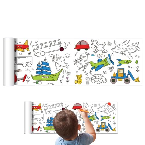 Kinder lange Malvorlagen - Extra langes Malpapier Kleber | Kreatives Zeichenpapier für Kinder, pädagogisches Spielzeug für und Mädchen zur Förderung der Feinmotorik zu Hause und in der Schu Kinder lange Malvorlagen - Extra langes Malpapier Kleber | Kreatives Zeichenpapier für Kinder, pädagogisches Spielzeug für und Mädchen zur Förderung der Feinmotorik zu Hause und in der Schu von Generisch