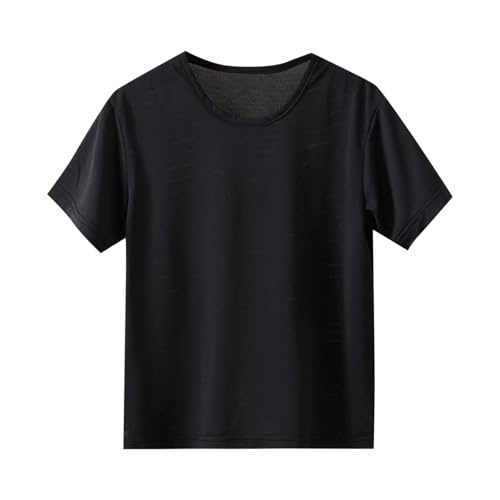 Kinderkleidung für Mädchen, schnelltrocknend, kurzärmelig, Rundhalsausschnitt, Netzstoff, atmungsaktiv, lässig, Sommer, fließend, lockere Passform, athletisch, Laufen, Tennis, Yoga Kinderkleidung für Mädchen, schnelltrocknend, kurzärmelig, Rundhalsausschnitt, Netzstoff, atmungsaktiv, lässig, Sommer, fließend, lockere Passform, athletisch, Laufen, Tennis, Yoga von Generisch