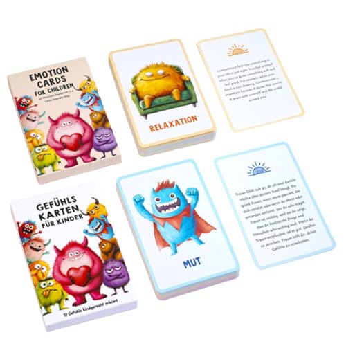 Kinderlernkarten Für Kinder, Gefühle Lernen Karten, Emotions -Karteikarten, Realistische Emotionen Bilder, Leichtes Design, 7,7x12 cm, Für Zuhause Oder Klassenzimmer Kinderlernkarten Für Kinder, Gefühle Lernen Karten, Emotions -Karteikarten, Realistische Emotionen Bilder, Leichtes Design, 7,7x12 cm, Für Zuhause Oder Klassenzimmer von Generisch