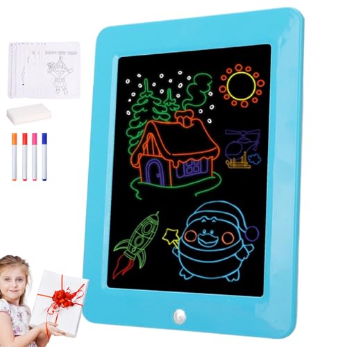 Kinderzeichnungsbrett, LED -Zeichenbrett für Kinder - Luminous Educational Led Board - Präsentationsvorräte mit Hecksaugne Cup zum Geburtstag Weihnachten Halloween von Generisch