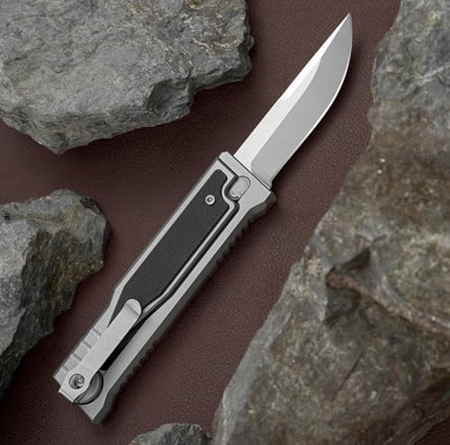 Klappmesser Taschenmesser EDC Messer D2 Stahlklinge Einhandmesser Aluminium G10 Griff EDC Tool für Outdoor Camping Wandern Klappmesser Taschenmesser EDC Messer D2 Stahlklinge Einhandmesser Aluminium G10 Griff EDC Tool für Outdoor Camping Wandern von Generisch