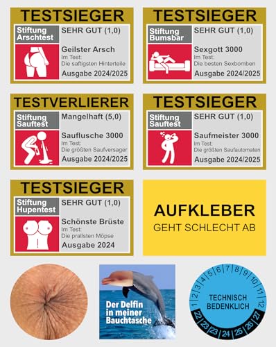 90x JGA/Malle/ Apres Ski/ Festival Sticker Aufkleber - Sauf Party Sticker Ballermann Malle Party Spaß - Langlebige JGA Sticker Aufkleber für jeden Anlass - Bumsbar, Ballerman, Saufen von Generisch