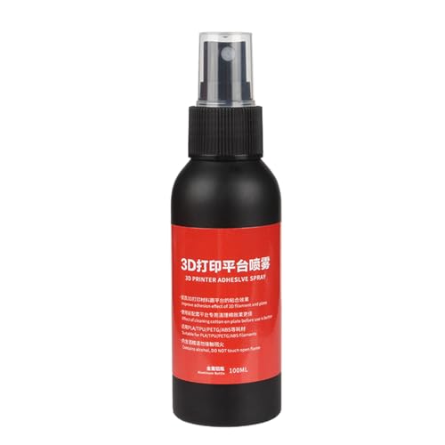 Klebstoffspray - 3D -Druckerkleber | Hohe Grip -Build -Plattenbeschichtung | 100 ml keine Warp -Lösung | Drucken fixativ mit starker Bindungsunterstützung für Plattennivellierung genaue Drucke und s Klebstoffspray - 3D -Druckerkleber | Hohe Grip -Build -Plattenbeschichtung | 100 ml keine Warp -Lösung | Drucken fixativ mit starker Bindungsunterstützung für Plattennivellierung genaue Drucke und s von Generisch