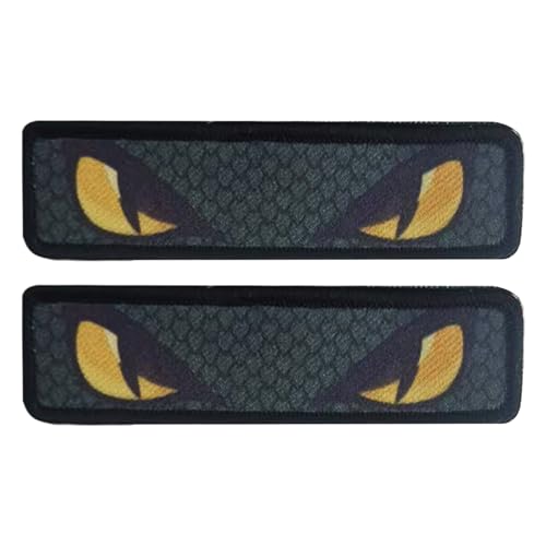 Kleiderflicken – Schlangenaugen-Patches für Rucksäcke | Set mit 2 reflektierenden selbstklebenden Jackenabzeichen, dekorative Applikation zum Basteln für Hüte von Generisch