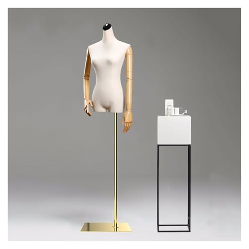 Kleiderform Mannequin Torso mit abnehmbaren Armen, höhenverstellbarer Ständer für Kleidung Display und Schneiderei Kleiderform Mannequin Torso mit abnehmbaren Armen, höhenverstellbarer Ständer für Kleidung Display und Schneiderei von Generisch