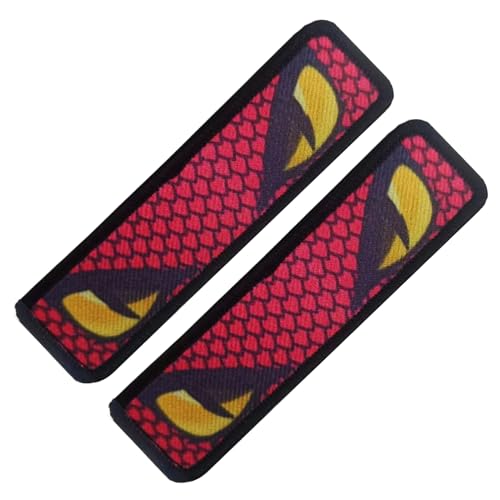 Kleidung Patches, Dekorative Schlangenauge Beutel Patches, Dekorative Applikation Reflektierend für Taschen Hundewesten, 2 Stück Klebe Jacke Abzeichen Kleidung Patches, Dekorative Schlangenauge Beutel Patches, Dekorative Applikation Reflektierend für Taschen Hundewesten, 2 Stück Klebe Jacke Abzeichen von Generisch