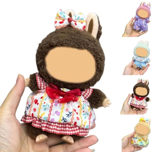 Kleidung für 17 cm große Puppen Lobuboo, La-bubu Kleidungsset, stilvolle schicke Puppenkleidung, niedlicher Overall, Hüte, Kleidung, Zubehör, Outfit geeignet für 17 cm große Puppe, weiche Kleidung Kleidung für 17 cm große Puppen Lobuboo, La-bubu Kleidungsset, stilvolle schicke Puppenkleidung, niedlicher Overall, Hüte, Kleidung, Zubehör, Outfit geeignet für 17 cm große Puppe, weiche Kleidung von Generisch