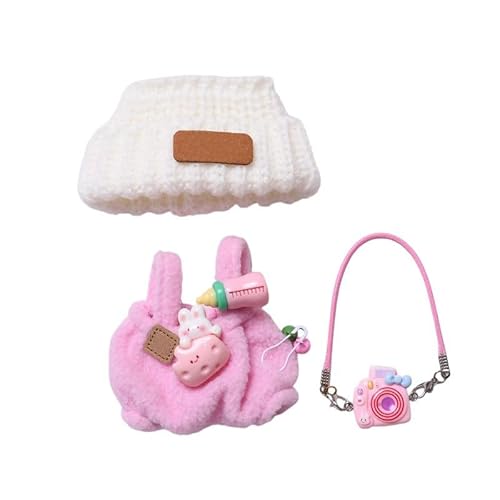 Kleidung für Puppe,Persönlichkeit Adorable Puppen Kleidung,Bekleidung für 17cm Plüsch Puppenkleidung Zubehör Geeignet für alle Puppen 17 cm (E) von Generisch