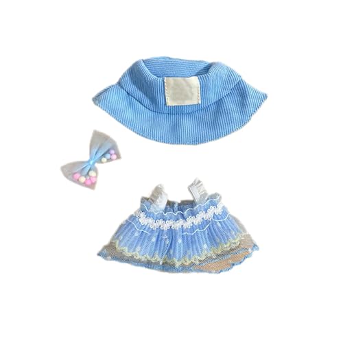 Kleidung für Puppe Niedliche Mini Plüsch Puppen Kleidung Outfit nur Bekleidungs zubehör für 17cm Puppen Pullover Hoodie Kleidung DIY Kinder Geschenke Bekleidungs Zubehör (Stil-I) von Generisch