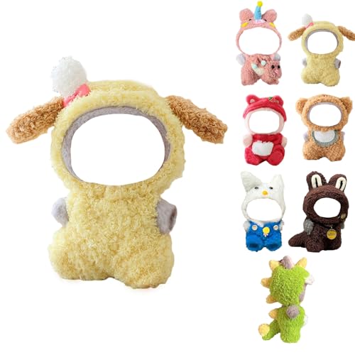 Kleidung für Puppe Niedliche Mini Plüsch Puppen Kleidung Outfit nur Bekleidungs zubehör für 17cm Puppen Pullover Hoodie Kleidung DIY Kinder Geschenke Bekleidungs Zubehör (Stil-N) von Generisch