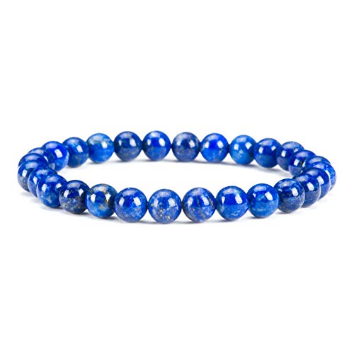 Kleine, mittelgroße, große Größen – Edelstein-Perlenarmbänder für Damen und Herren – 6 mm runde Perlen Kleine, mittelgroße, große Größen – Edelstein-Perlenarmbänder für Damen und Herren – 6 mm runde Perlen von Generisch
