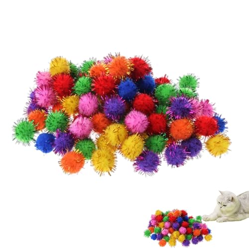 Kleine Pom -Bälle Für Handwerk - Glitzer Für Handwerk | Bunte Poms Glitter Cats Katzen, 100x Handwerker Liefert Interaktives Spielzeug, Kunst Und Dekoratives Handwerk Für Dekorationen A Kleine Pom -Bälle Für Handwerk - Glitzer Für Handwerk | Bunte Poms Glitter Cats Katzen, 100x Handwerker Liefert Interaktives Spielzeug, Kunst Und Dekoratives Handwerk Für Dekorationen A von Generisch