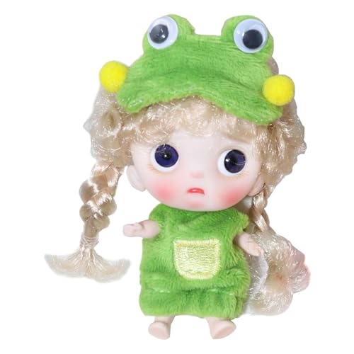 Kleine Puppen Kleidung, bewegliche Gliedmaßen Puppe | Wiedergeborene Puppenkarikatur Gliedmaßen bewegliches Design,Tragbare niedliche lustige Designspielzeug Blinder für Kinder Familienfreunde von Generisch