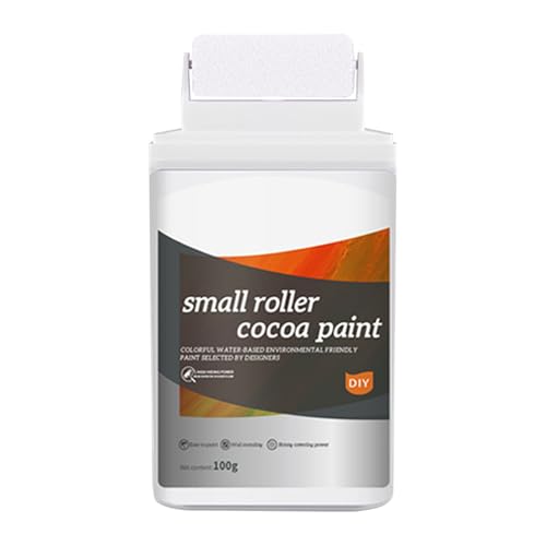 Kleine Roller -Wand -Patching -Bürste - Spackles Wall Reparatur | 2-in-1-Rolling-Applikator, 100 g weißes Lackierungswerkzeug für Flecken, vergilbt, Abnutzungsspuren, Graffiti, Innenoberfläche von Generisch
