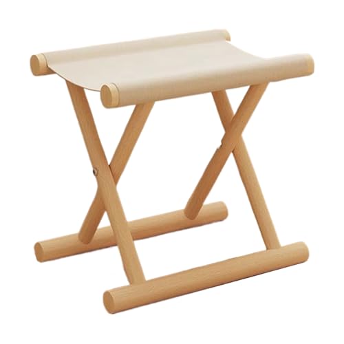 Kleiner Tritthocker – faltbarer Fußhocker | Holz-Tritthocker | 35 x 30 x 26 cm | leichte faltbare Fußstütze für Outdoor, Esszimmer, Badezimmer, Schlafzimmer, Garten, Wohnheim, Küche, Kommode, Angeln von Generisch