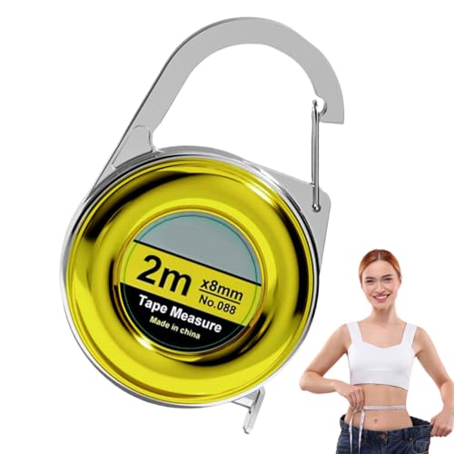 Kleines Maßband, Maßband für den Körper,Körpermaßband, einziehbares Maßband für Schneider-Flexibles Taschenmaßband, Kleidungsmaßband zum Nähen von Körpermaßen Kleines Maßband, Maßband für den Körper,Körpermaßband, einziehbares Maßband für Schneider-Flexibles Taschenmaßband, Kleidungsmaßband zum Nähen von Körpermaßen von Generisch