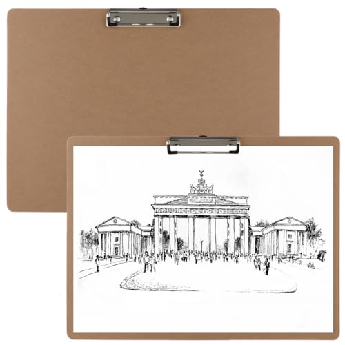 Klemmbretter, extra groß, A3-Format, Hartfaserplatte mit flachem Clip, perfekt für Skizzieren und Büroarbeiten, 33 x 43 cm, 2 Stück Klemmbretter, extra groß, A3-Format, Hartfaserplatte mit flachem Clip, perfekt für Skizzieren und Büroarbeiten, 33 x 43 cm, 2 Stück von Generisch