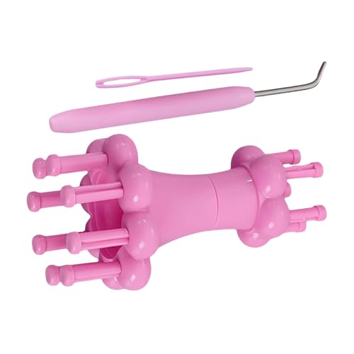 Knitting Machine, Manual Cord Weaving Braider Tool, Portable Yarn Winder for Handmade Craft Projects, Bracelet Making, Beginner Girls Creative Activities Knitting Machine, Manual Cord Weaving Braider Tool, Portable Yarn Winder for Handmade Craft Projects, Bracelet Making, Beginner Girls Creative Activities von Generisch