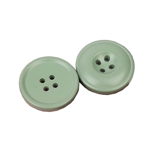 Knöpfe, Kunstharz, 4 Löcher, Nähzubehör für Kleidung, dekorative Kunststoffknöpfe, DIY, Grün, 30 mm, 12 Stück Knöpfe, Kunstharz, 4 Löcher, Nähzubehör für Kleidung, dekorative Kunststoffknöpfe, DIY, Grün, 30 mm, 12 Stück von Generisch
