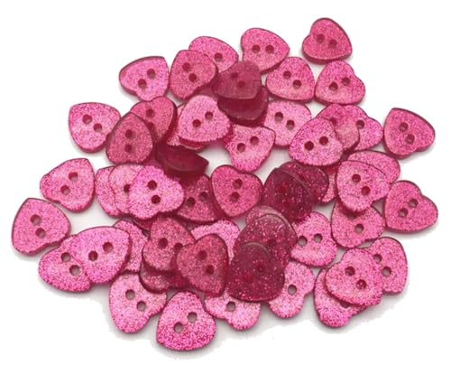 Apfelblüte | Knöpfe 12x13 mm Herzen 10 Stück 2 Loch Glitter Glitzer pink fuchsia Herz Harz Resin Kunststoff Dekoknöpfe Knopf Kinderknöpfe Kinder Apfelblüte | Knöpfe 12x13 mm Herzen 10 Stück 2 Loch Glitter Glitzer pink fuchsia Herz Harz Resin Kunststoff Dekoknöpfe Knopf Kinderknöpfe Kinder von Generisch