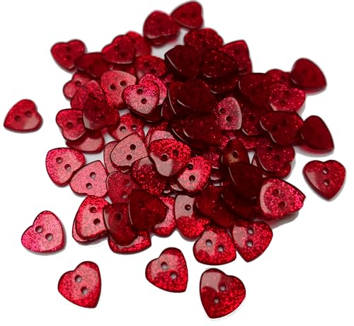 Apfelblüte | Knöpfe 12x13 mm Herzen 10 Stück 2 Loch Glitter Glitzer rot Herz Harz Resin Kunststoff Dekoknöpfe Knopf Kinderknöpfe Kinder Blutrot Apfelblüte | Knöpfe 12x13 mm Herzen 10 Stück 2 Loch Glitter Glitzer rot Herz Harz Resin Kunststoff Dekoknöpfe Knopf Kinderknöpfe Kinder Blutrot von Generisch