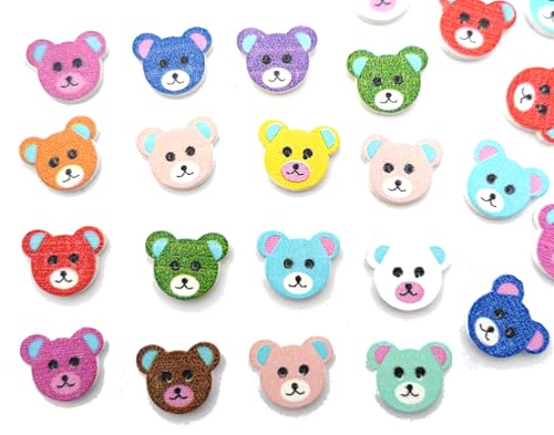 Apfelblüte | Knöpfe 15x18 mm Bär Teddybär bunt Holz 10 Stück 2 Loch Holzknöpfe Holz Dekoknöpfe Knopf Kinderknöpfe Kinder Babyknöpfe Baby lackiert 15 mm Teddy pink gelb braun weiß Apfelblüte | Knöpfe 15x18 mm Bär Teddybär bunt Holz 10 Stück 2 Loch Holzknöpfe Holz Dekoknöpfe Knopf Kinderknöpfe Kinder Babyknöpfe Baby lackiert 15 mm Teddy pink gelb braun weiß von Generisch