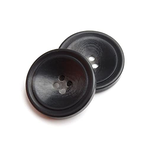 Knöpfe aus Kunstharz, dekorativ, groß, rund, 4 Löcher, für Mäntel, Windjacken, Anzüge, ideal für Herren- und Damenbekleidung, 21 mm, 10 Stück Knöpfe aus Kunstharz, dekorativ, groß, rund, 4 Löcher, für Mäntel, Windjacken, Anzüge, ideal für Herren- und Damenbekleidung, 21 mm, 10 Stück von Generisch